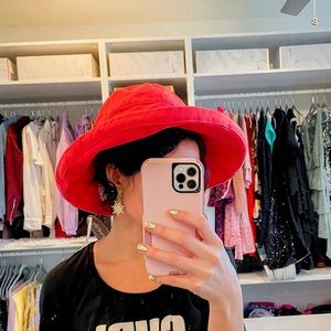 Pink hat